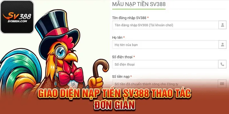 Quy Trình Nạp Tiền SV388 Theo Từng Bước Cụ Thể